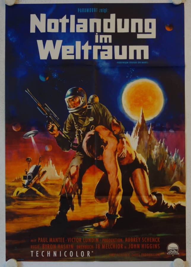 Robinson Crusoe on Mars original release german movie poster